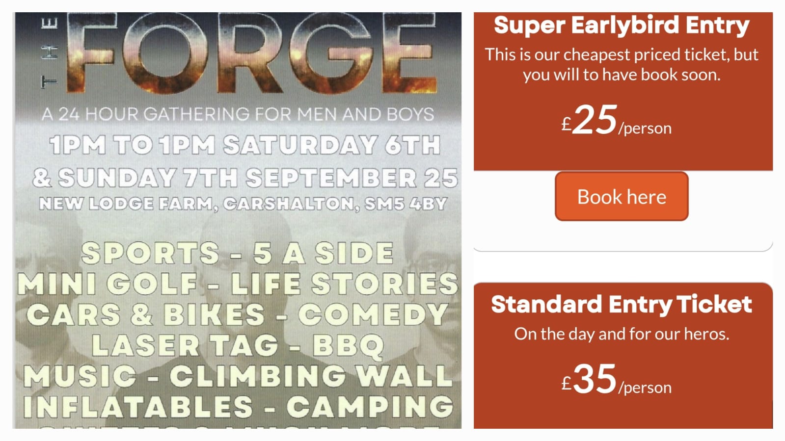  🚫 EVENT EXPIRED🚫 : 🔥 The Forge – Men & Boys Gathering